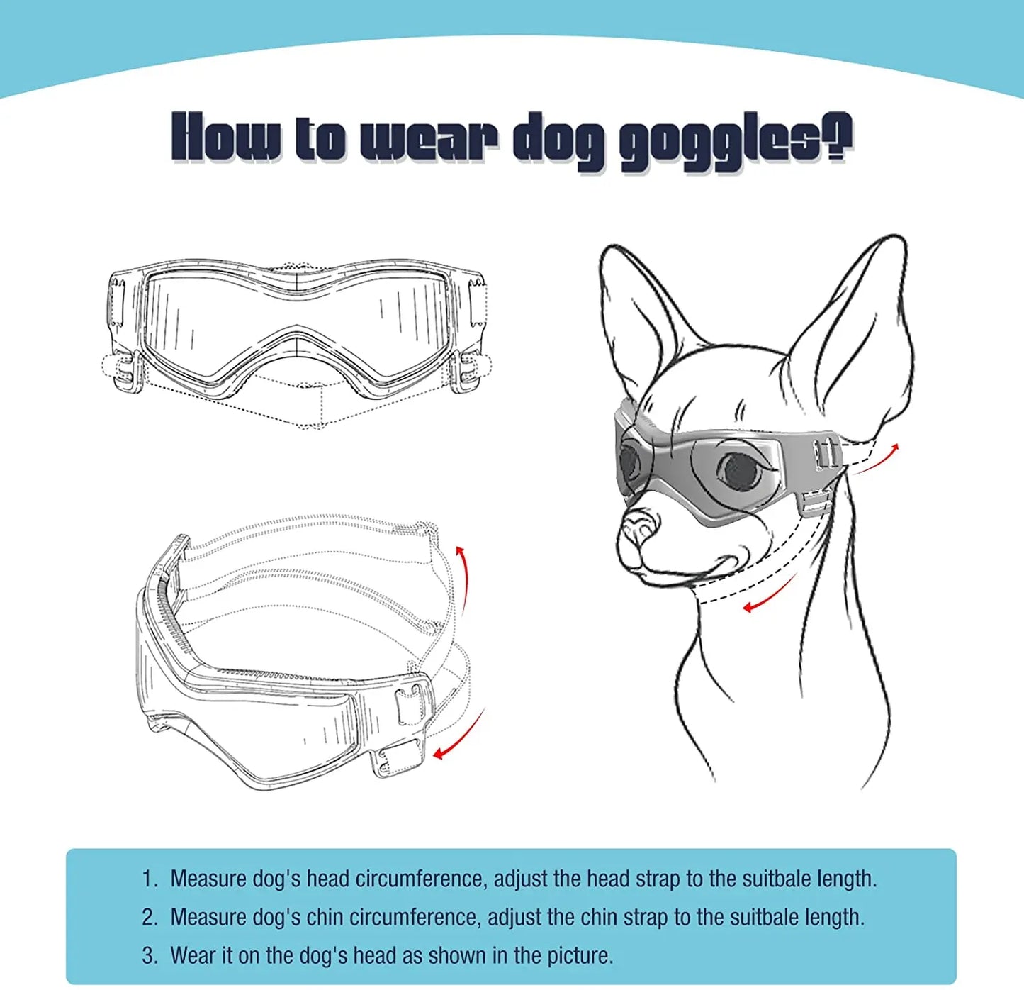 UV Protection Dog Sunglasses