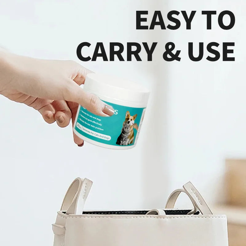 100pcs Pet Eye Wipes