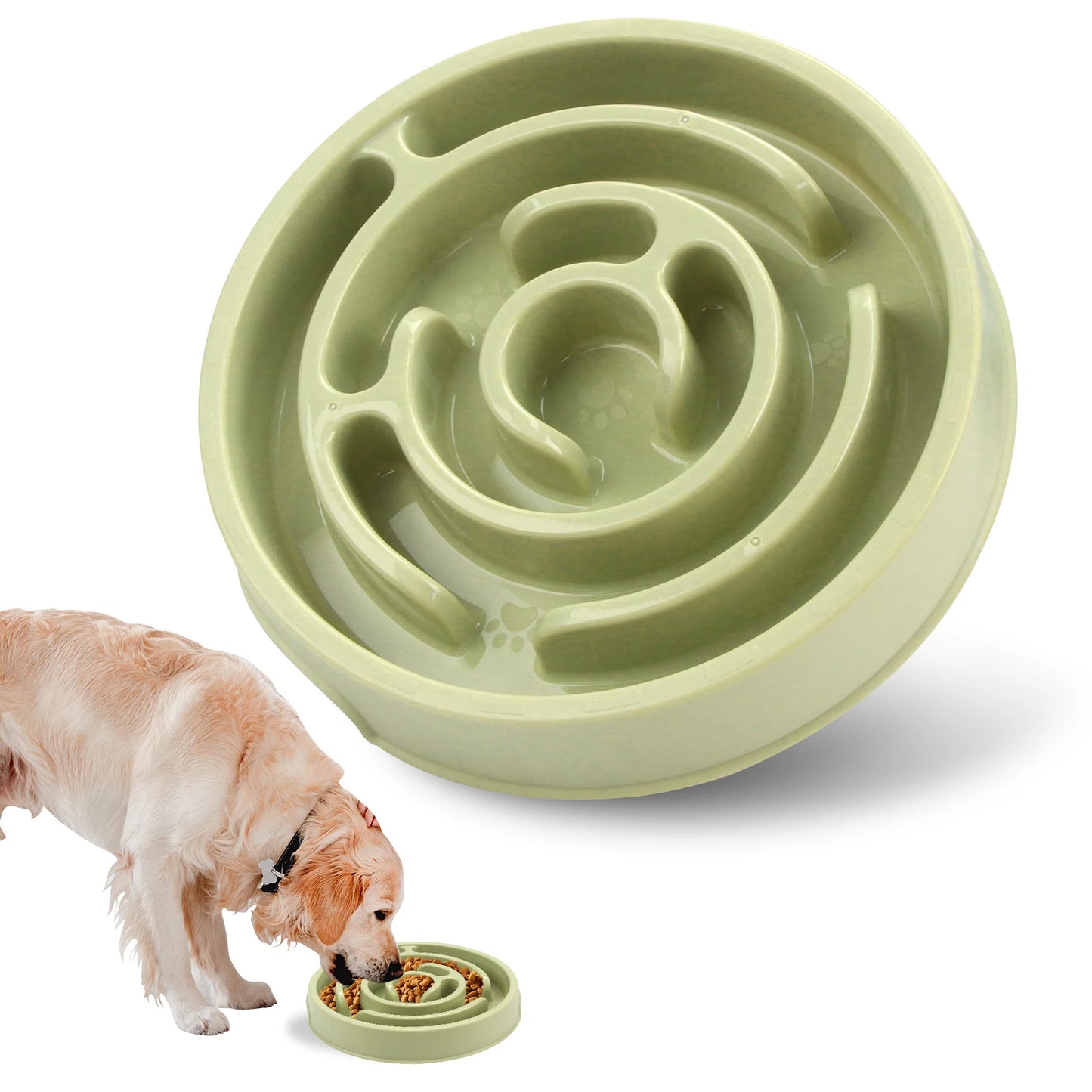 Slow Feeder Non Slip Bowl Anti-Gulping