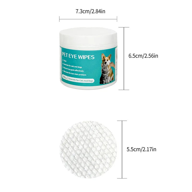 100pcs Pet Eye Wipes