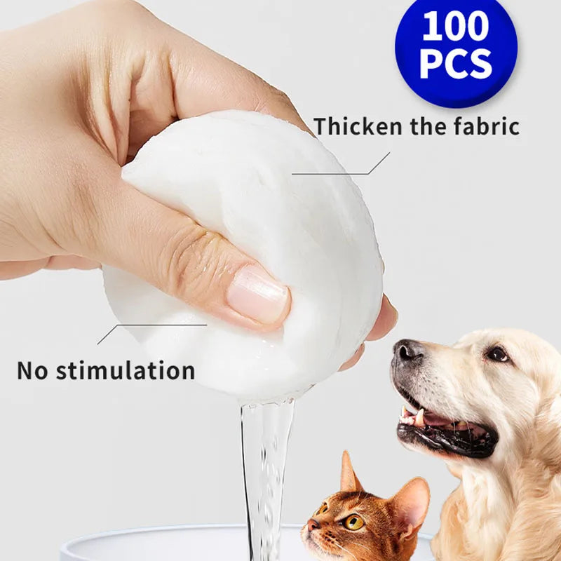 100pcs Pet Eye Wipes