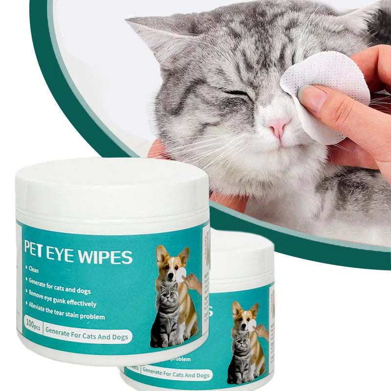 100pcs Pet Eye Wipes