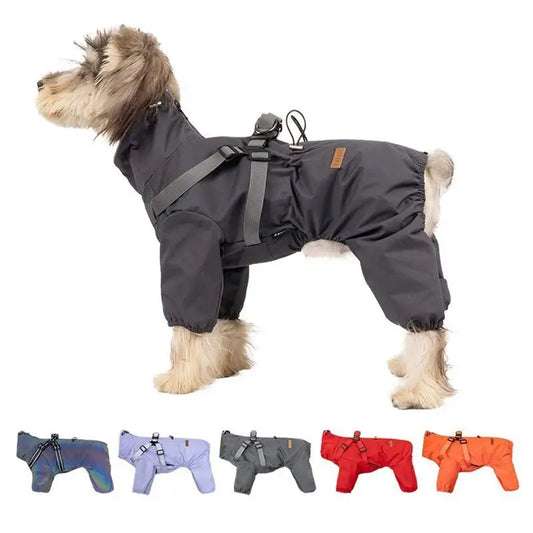 Reflective Raincoat with Harness